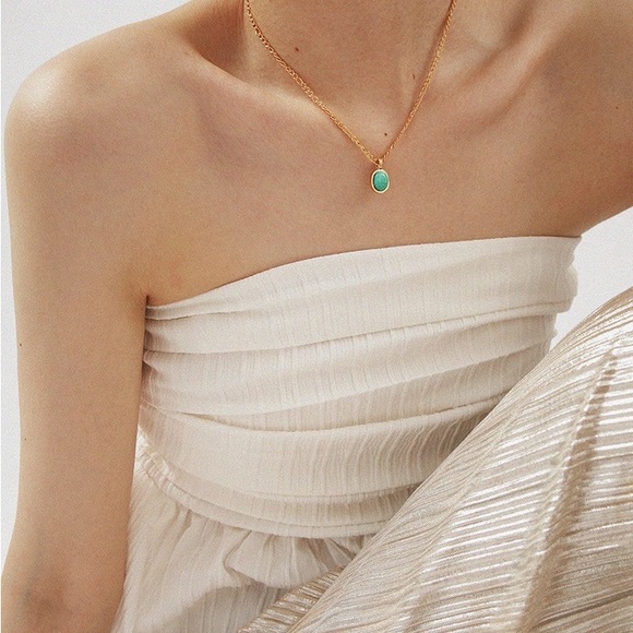 Natural amazonite necklace, amazonite pendant, Gemstone necklace, gift for her - Picture 2 of 6